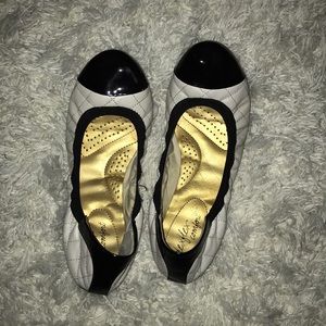 Black and white flats